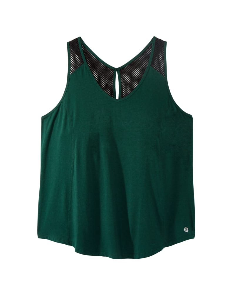 Front of plus size Moss Tank with Mesh Details by Rainbeau Curves | Dia&Co | dia_product_style_image_id:120189